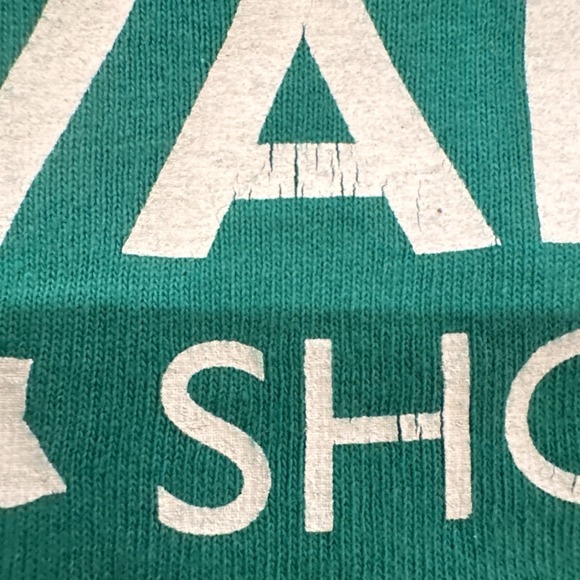 Vintage Unisex The Harvard Shop Graphic T Shirt  Sz Medium Shamrock Green HTF - Picture 7 of 9